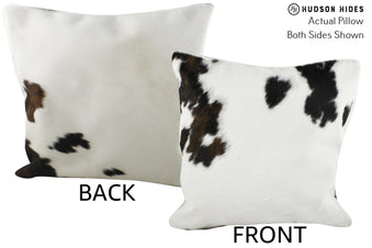 Tri Cowhide Lumbar Pillow - Soft Barley