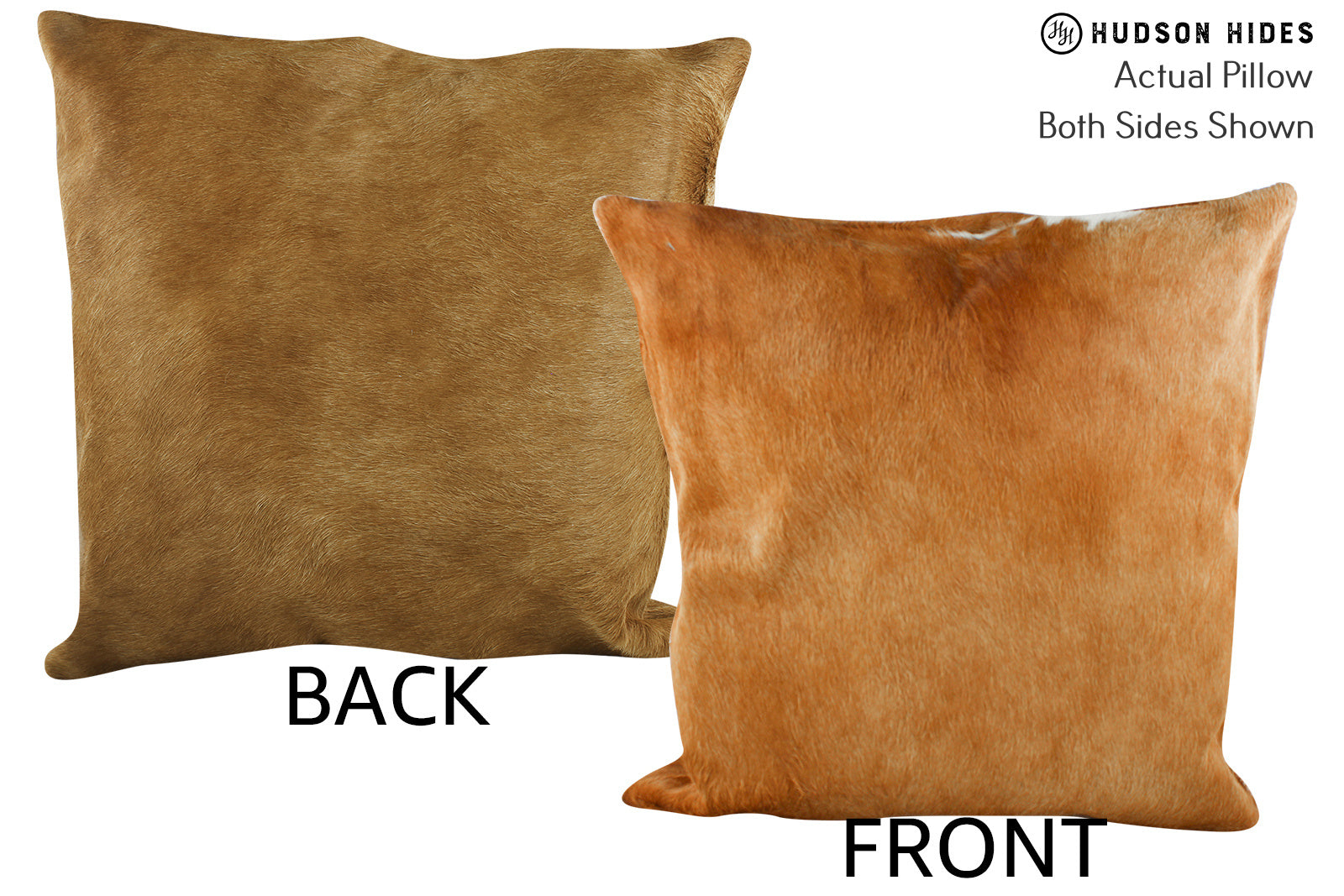 Solid Brown Cowhide Pillow #87280