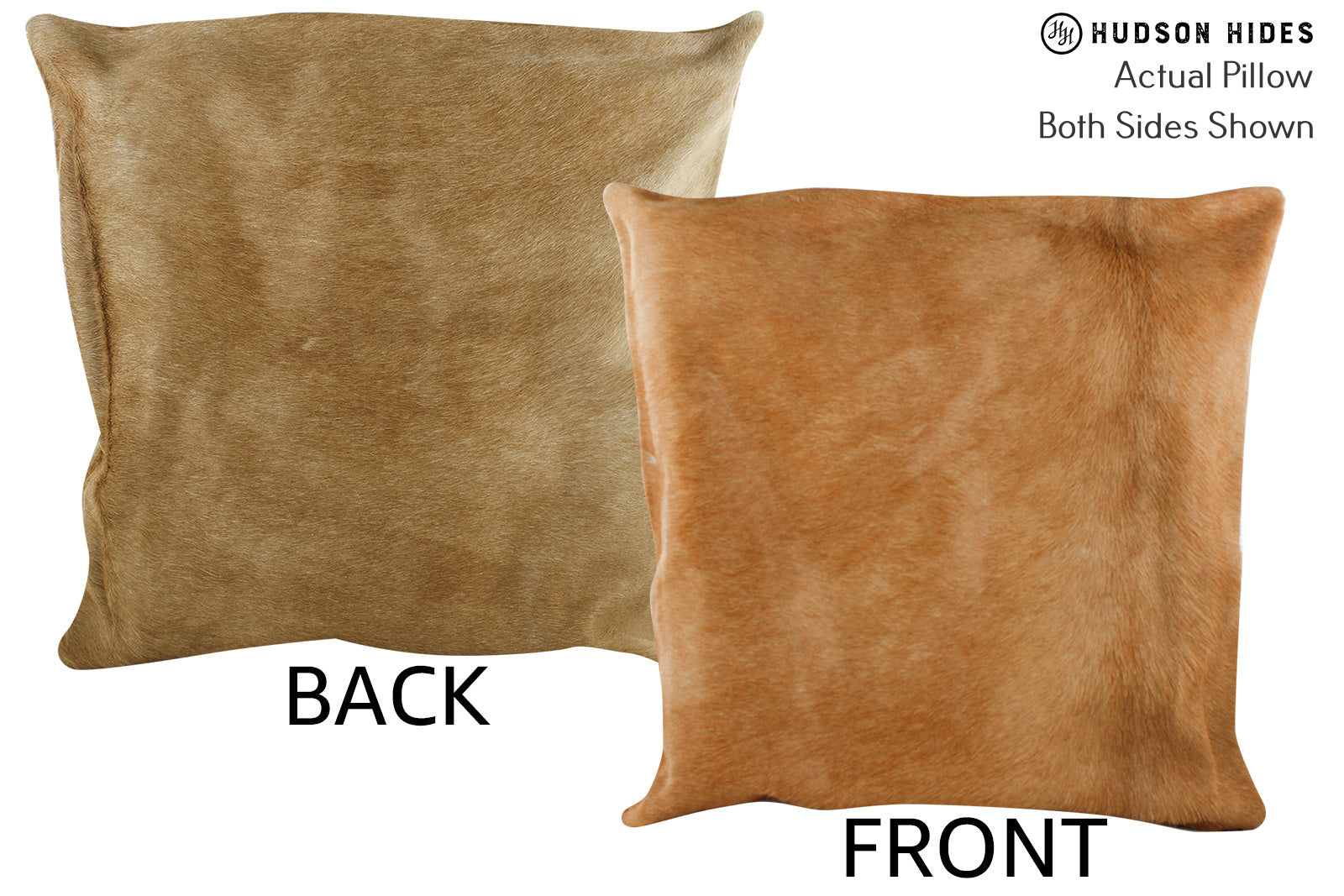 Solid Brown Cowhide Pillow #87284