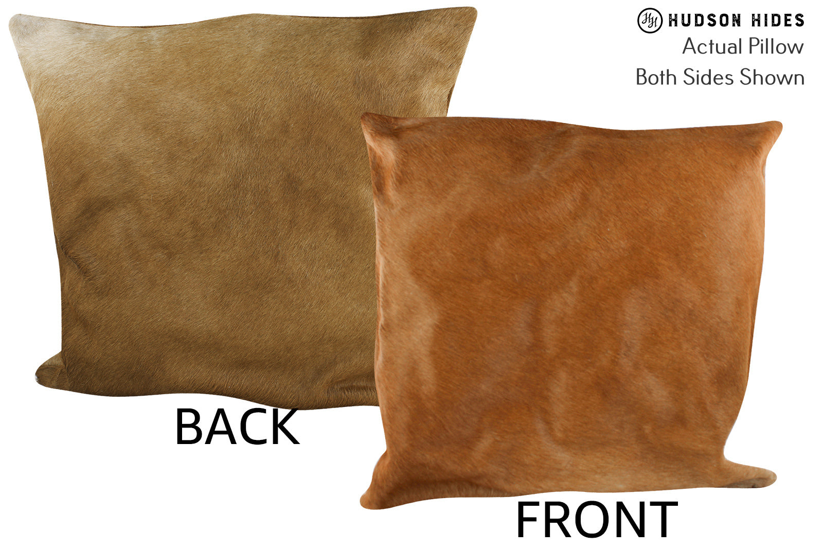 Solid Brown Cowhide Pillow #87589