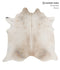 Grey with Beige X-Large Brazilian Cowhide Rug 6'8