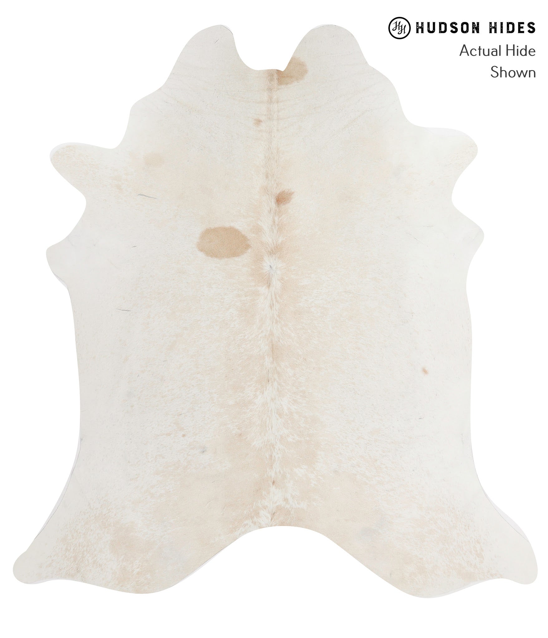 Ivory with Beige Cowhide Rug #91137