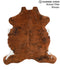 Medium Brindle Large European Cowhide Rug 6'4