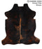 Dark Brindle Large European Cowhide Rug 6'3