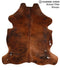 Medium Brindle Large European Cowhide Rug 6'2