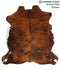 Medium Brindle X-Large European Cowhide Rug 6'6