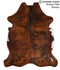 Medium Brindle X-Large European Cowhide Rug 6'11