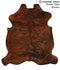 Medium Brindle X-Large European Cowhide Rug 7'1