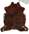 Medium Brindle X-Large European Cowhide Rug 6'8