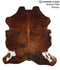 Medium Brindle X-Large European Cowhide Rug 6'9