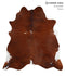 Medium Brindle X-Large Brazilian Cowhide Rug 7'3