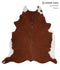 Brown and White Regular XX-Large Brazilian Cowhide Rug 7'9