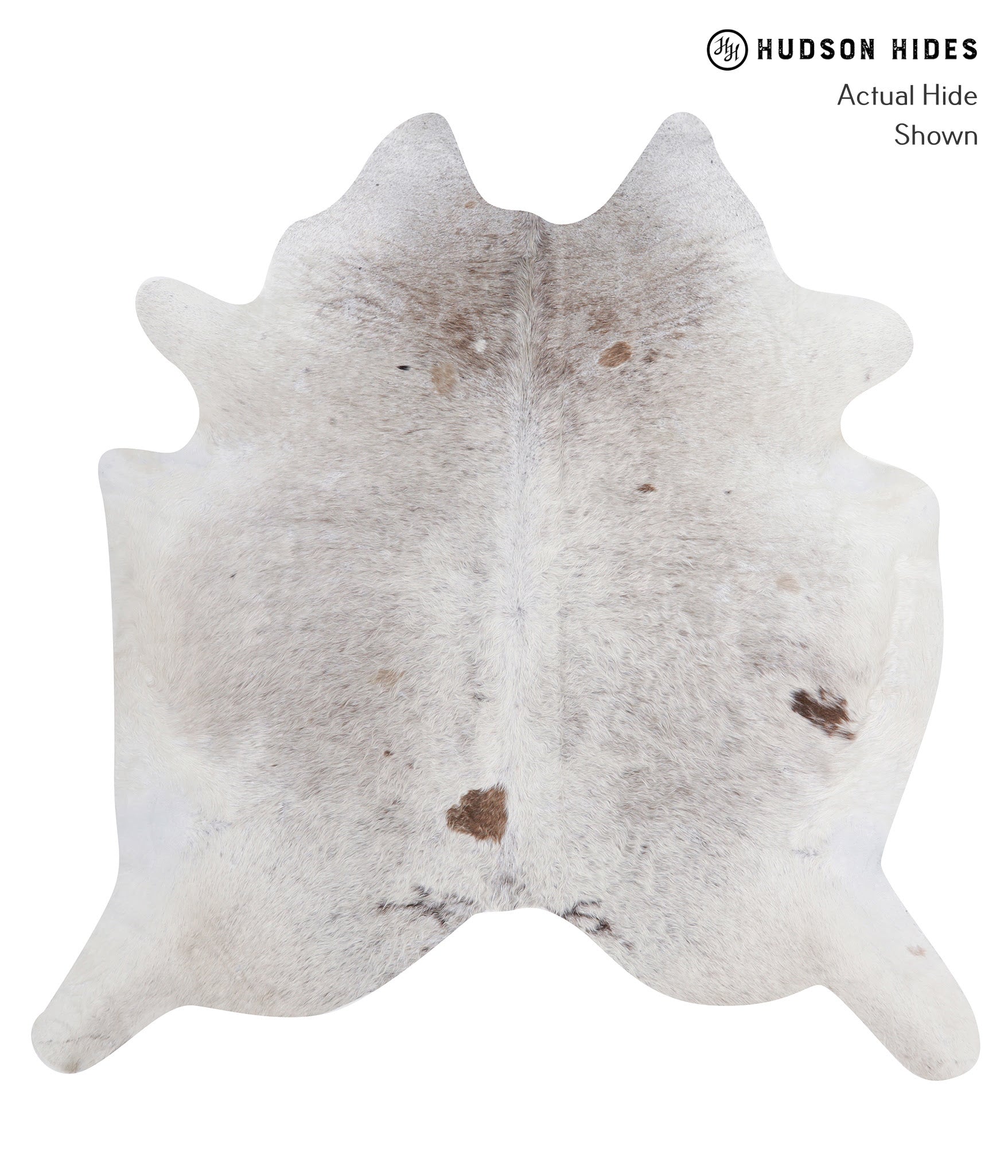 Salt and Pepper Brown Cowhide Rug #A3368