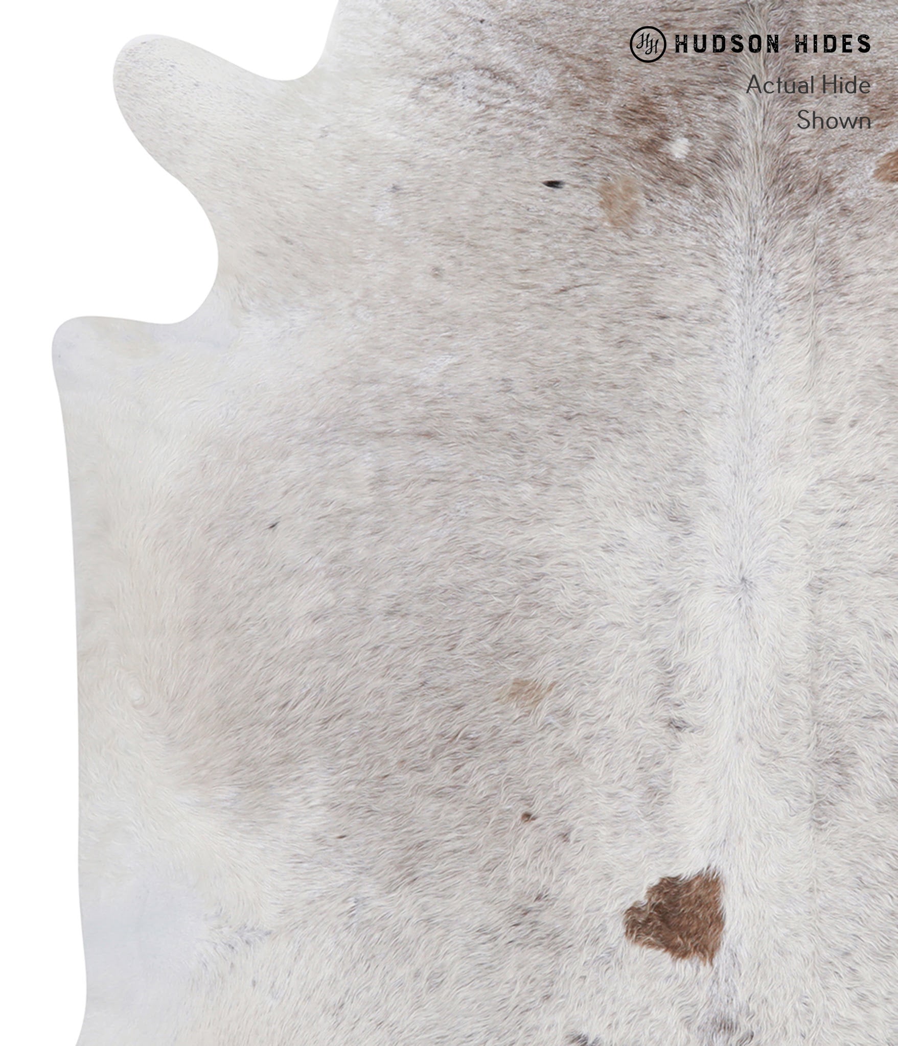 Salt and Pepper Brown Cowhide Rug #A3368