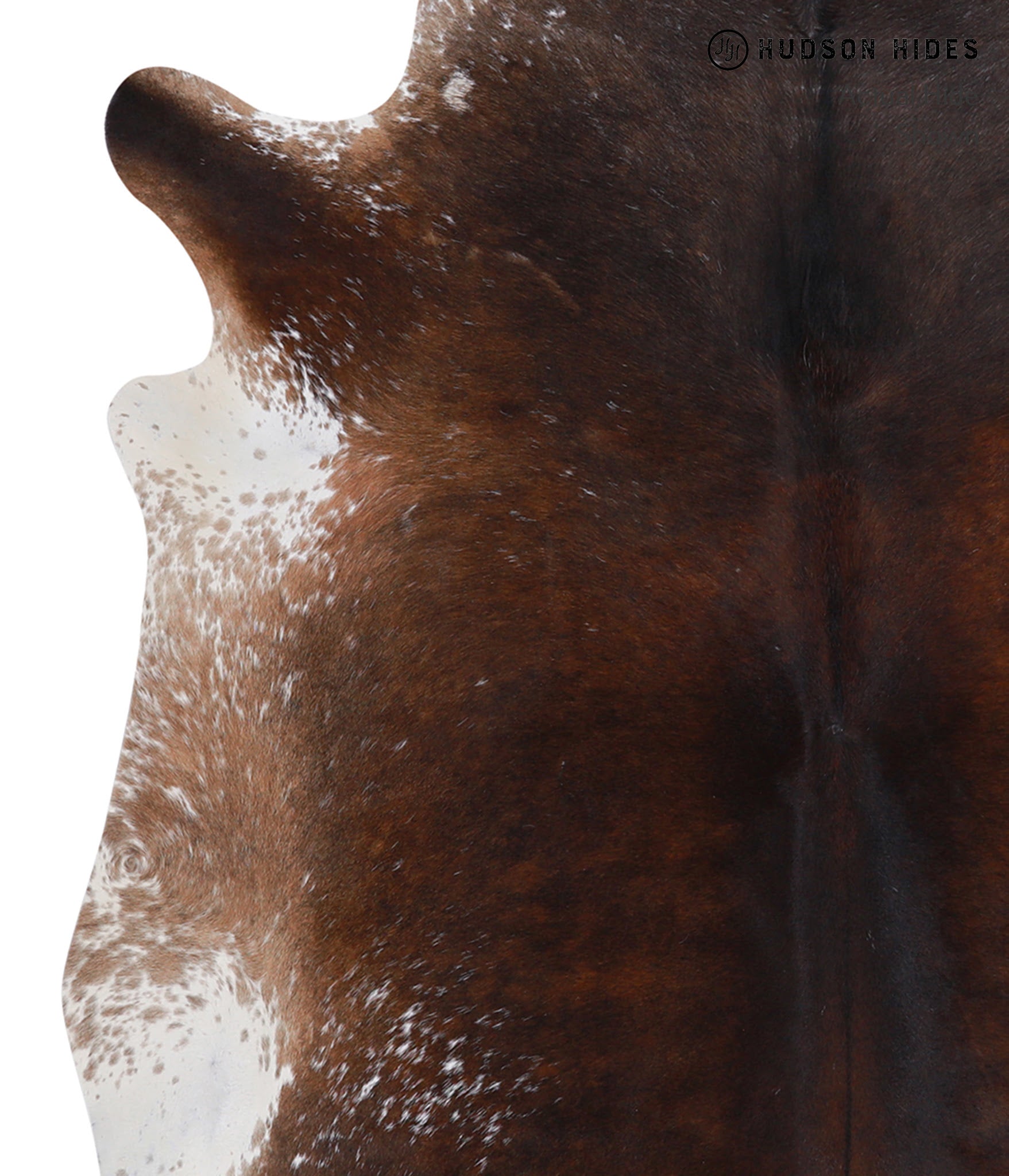 Salt and Pepper Brown Cowhide Rug #A3418