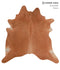 Solid Brown X-Large Brazilian Cowhide Rug 6'11