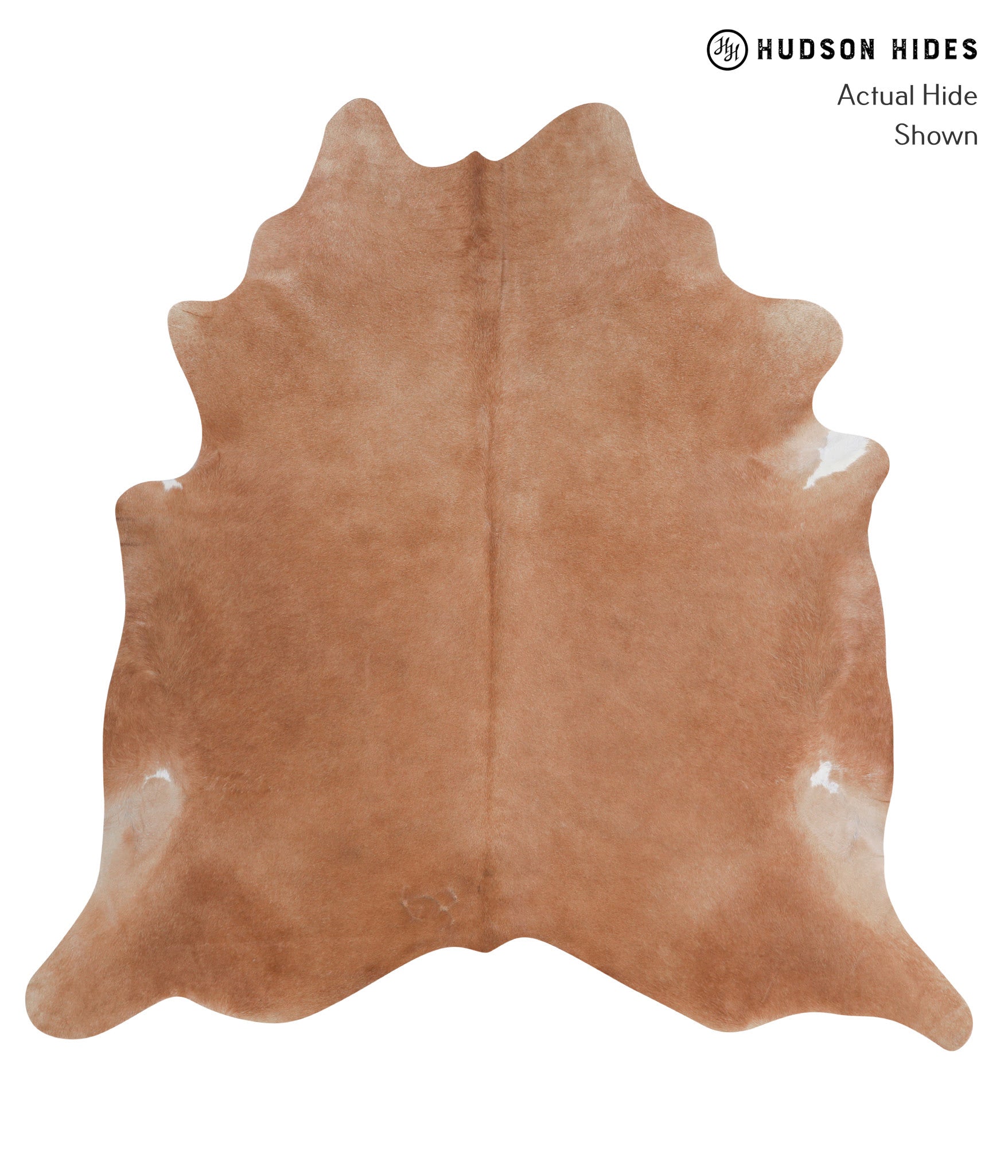 Solid Brown Cowhide Rug #A3470