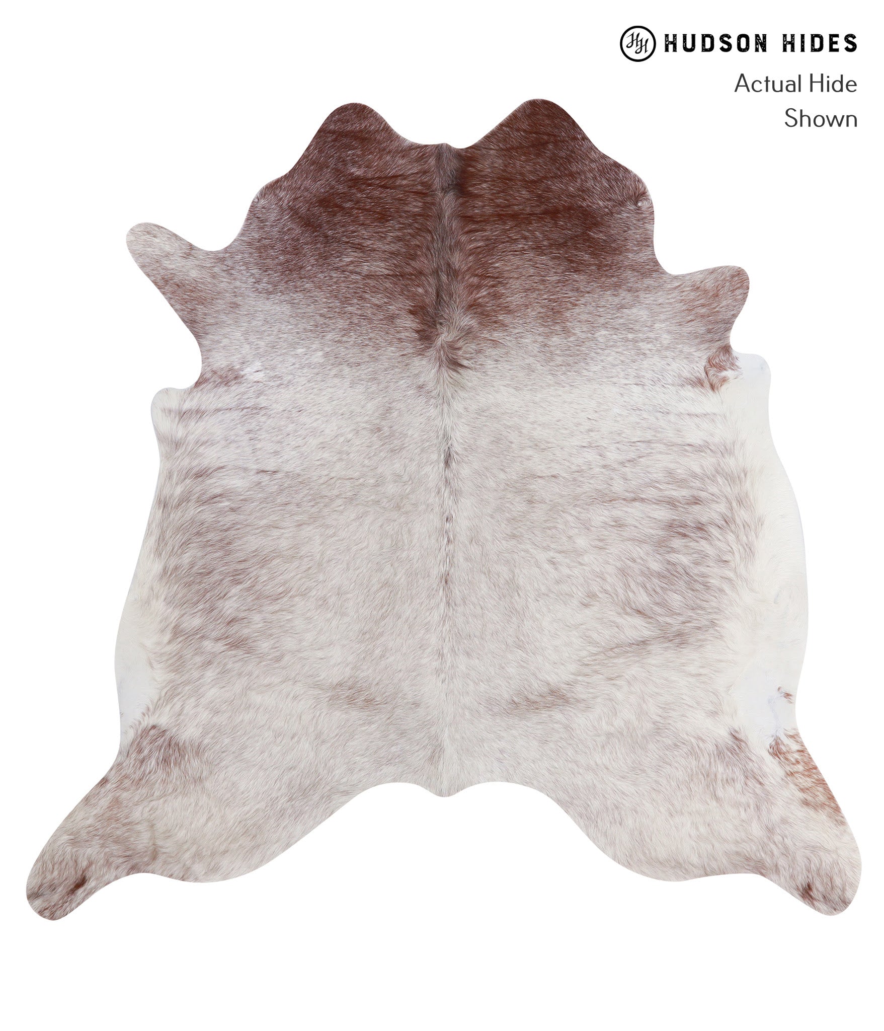 Salt and Pepper Brown Cowhide Rug #A3514