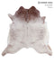 Salt and Pepper Brown X-Large Brazilian Cowhide Rug 6'4