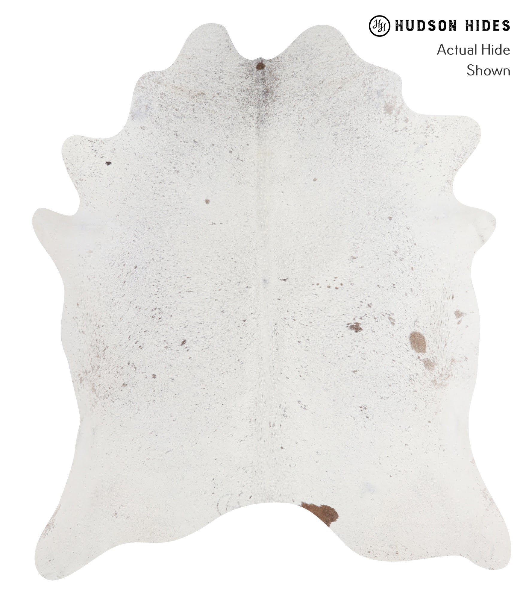 Salt and Pepper Brown Cowhide Rug #A3525