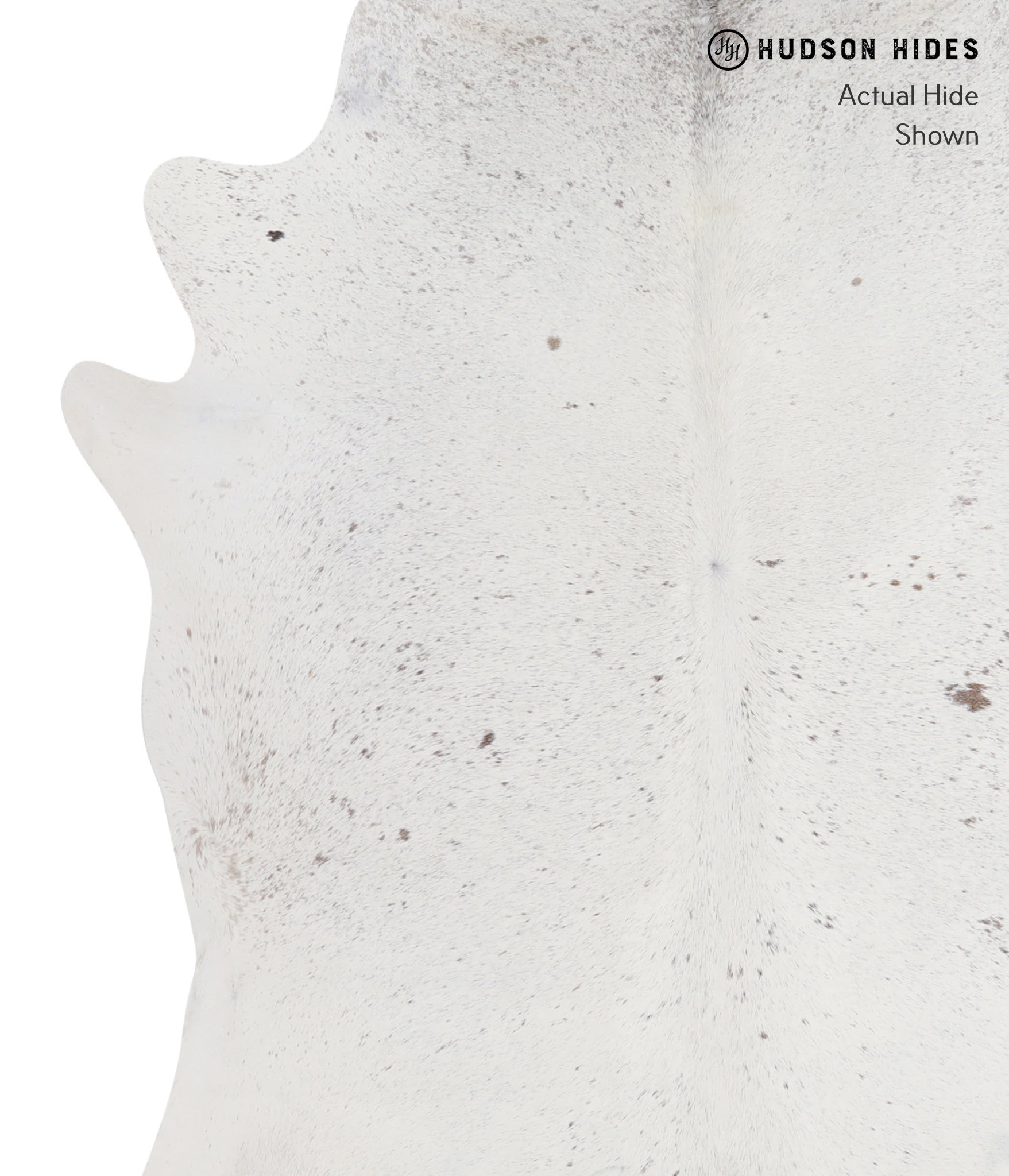 Salt and Pepper Brown Cowhide Rug #A3525