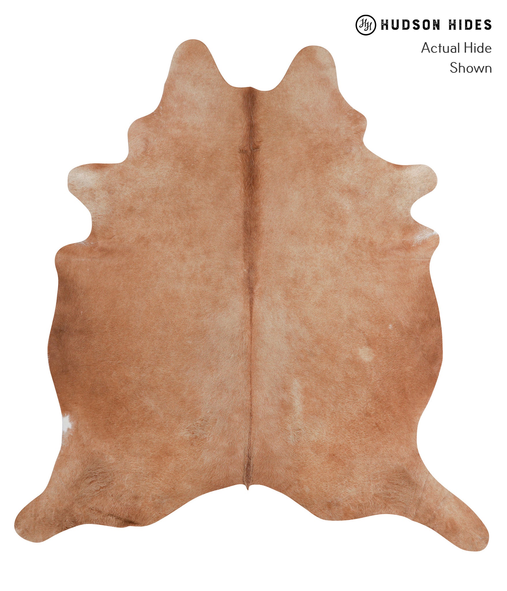 Solid Brown Cowhide Rug #A3529