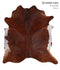 Medium Brindle XX-Large Brazilian Cowhide Rug 7'8