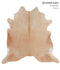 Beige XX-Large Brazilian Cowhide Rug 7'6