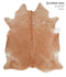 Solid Brown XX-Large Brazilian Cowhide Rug 7'10