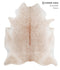 Light Caramel X-Large Brazilian Cowhide Rug 7'3