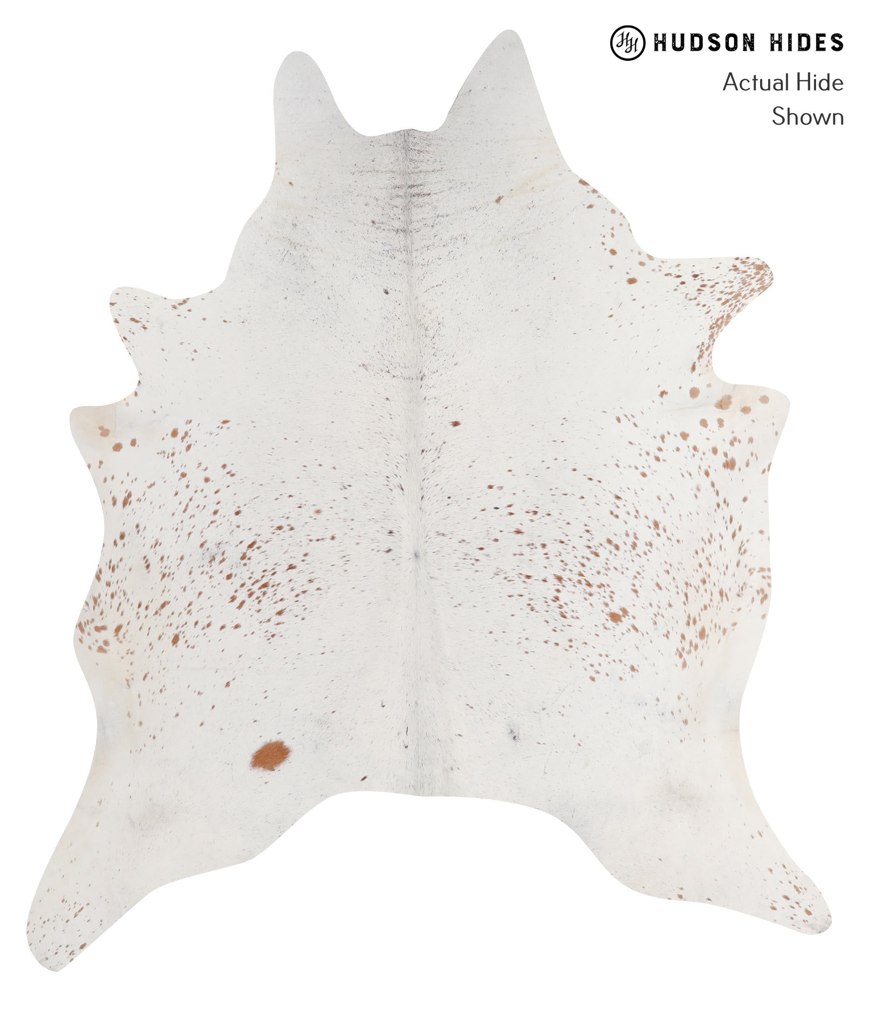 Salt and Pepper Brown Cowhide Rug #A3857