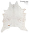 Salt and Pepper Brown X-Large Brazilian Cowhide Rug 7'7