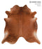 Medium Brindle XX-Large Brazilian Cowhide Rug 7'4