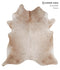 Beige X-Large Brazilian Cowhide Rug 7'3