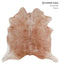 Light Caramel X-Large Brazilian Cowhide Rug 6'8