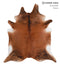 Medium Brindle XX-Large Brazilian Cowhide Rug 7'7