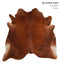 Medium Brindle XX-Large Brazilian Cowhide Rug 6'11