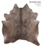 Taupe X-Large Brazilian Cowhide Rug 7'3