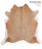 Brown and White Regular X-Large Brazilian Cowhide Rug 6'10