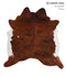 Medium Brindle X-Large Brazilian Cowhide Rug 6'8