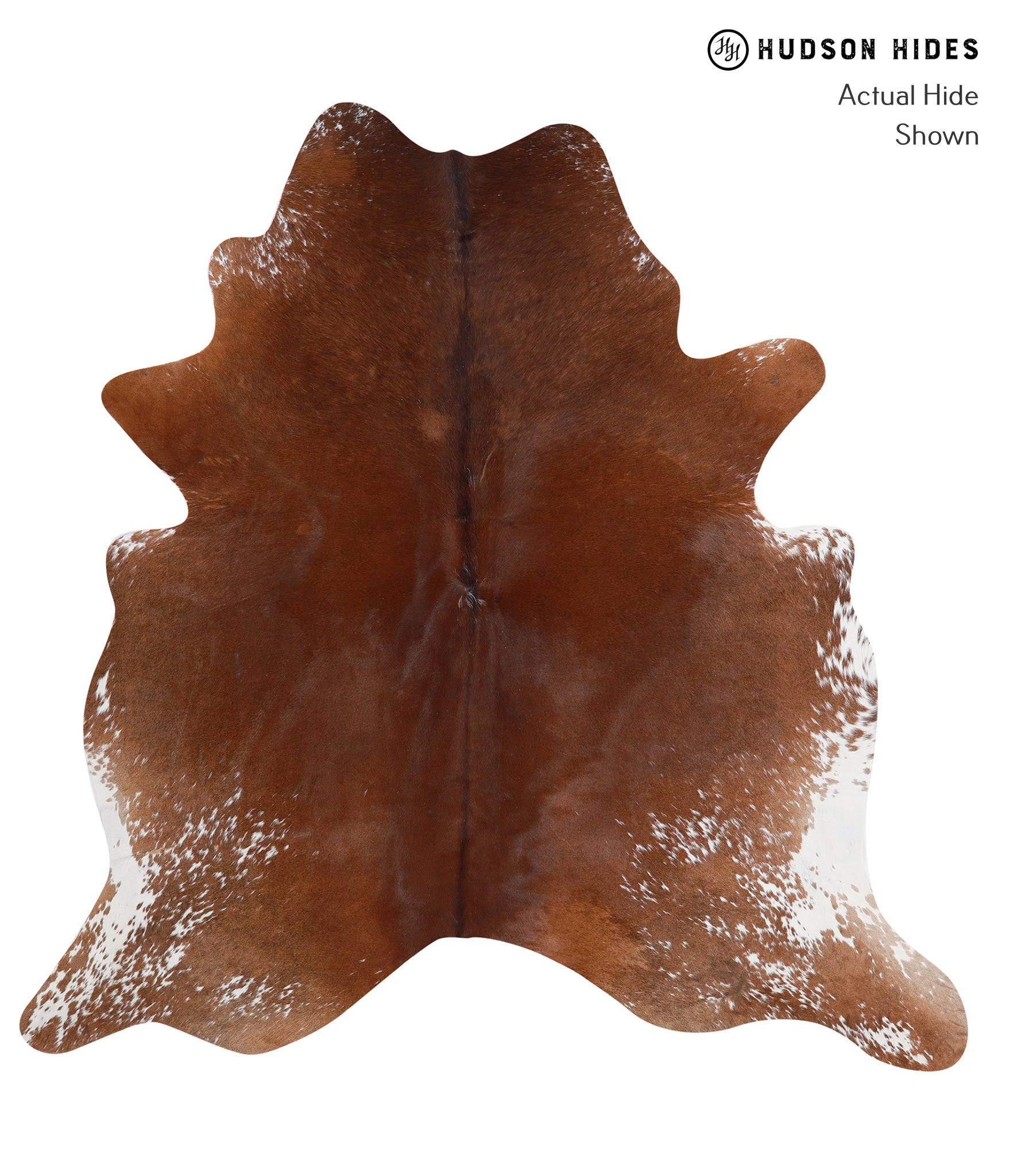 Salt and Pepper Brown Cowhide Rug #A4354