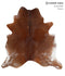 Salt and Pepper Brown X-Large Brazilian Cowhide Rug 6'7