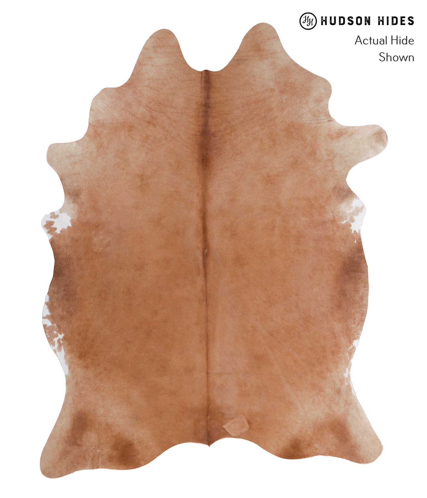 Solid Brown Cowhide Rug #A4362