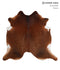 Solid Brown X-Large Brazilian Cowhide Rug 6'6