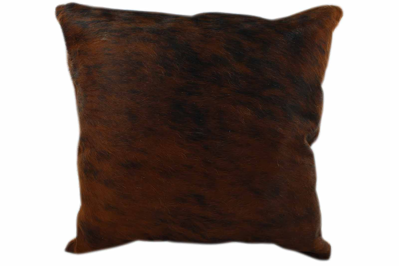 Dark Brindle Brazilian Cowhide Pillow