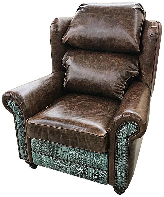 Turquoise Gator Recliner